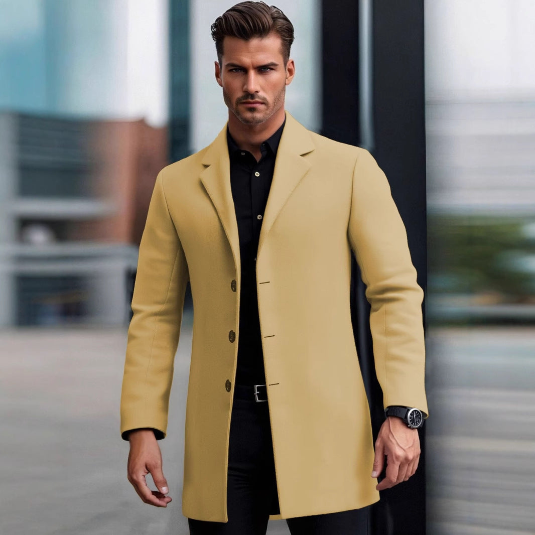 Lapel European And American Lapel Slim Coat