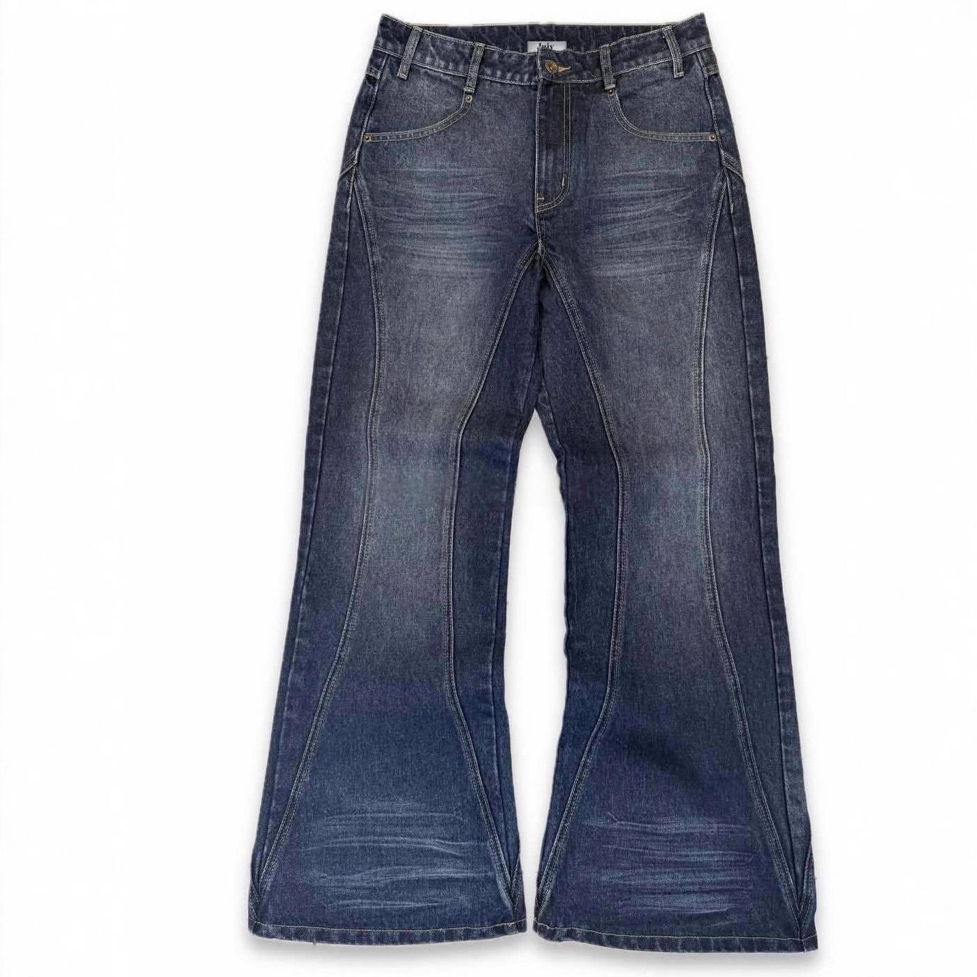 Mens Vintage Washed Distressed Jeans