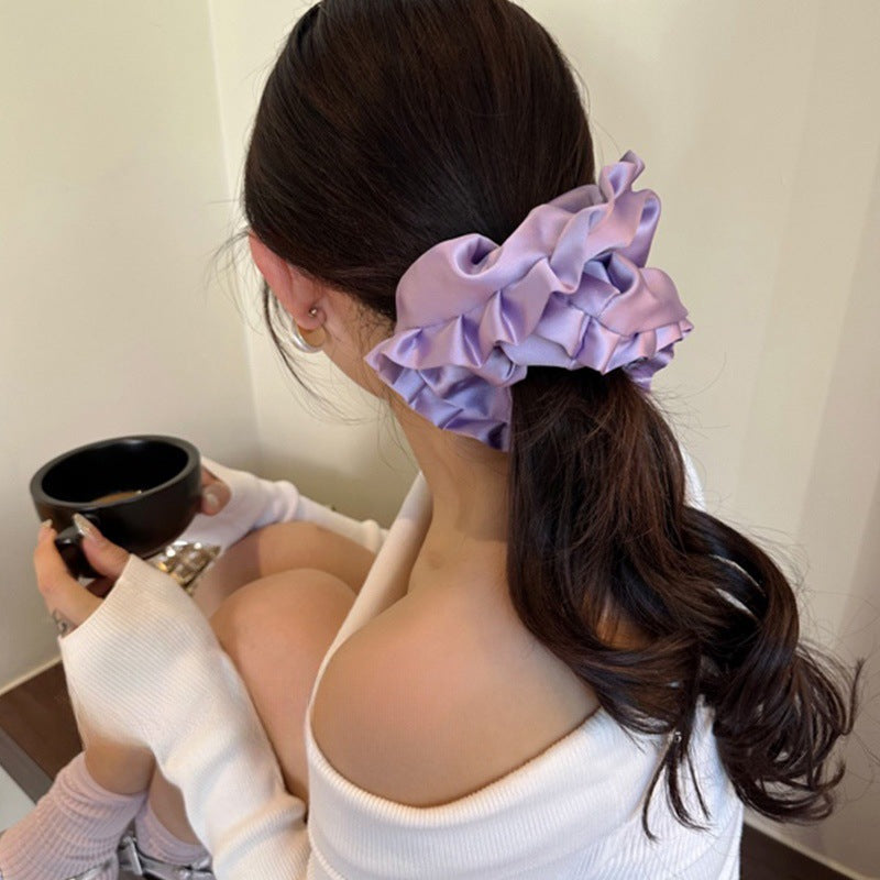 Korean Ballet Style Pleated Oversized Pillow Hair Ring