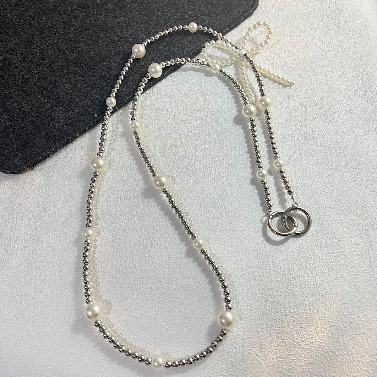 Bow-knot Pendant Crossbody Phone Strap