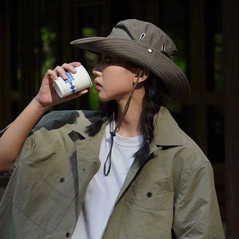 Outdoor Travel Camping Sun-Protection Shade Bucket Hat