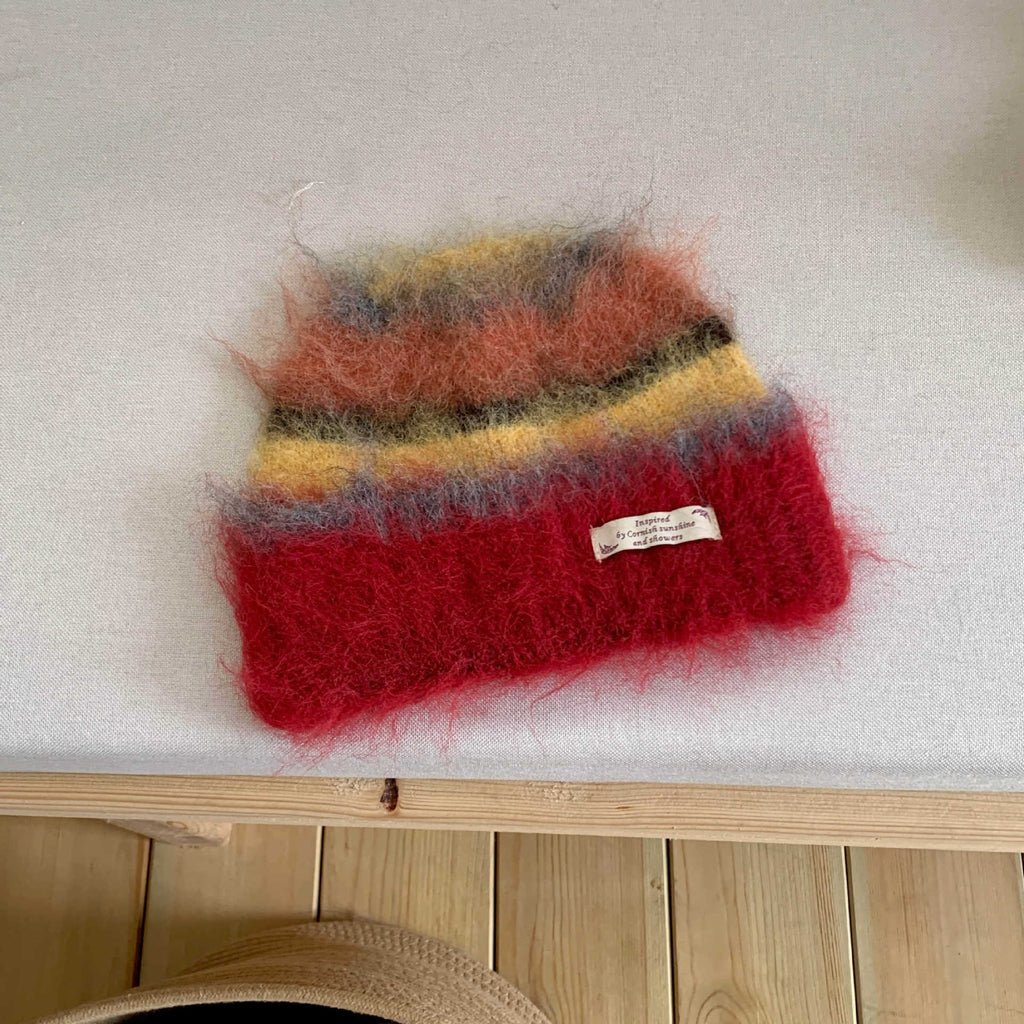 Rainbow Striped Versatile Warm Knitted Hat