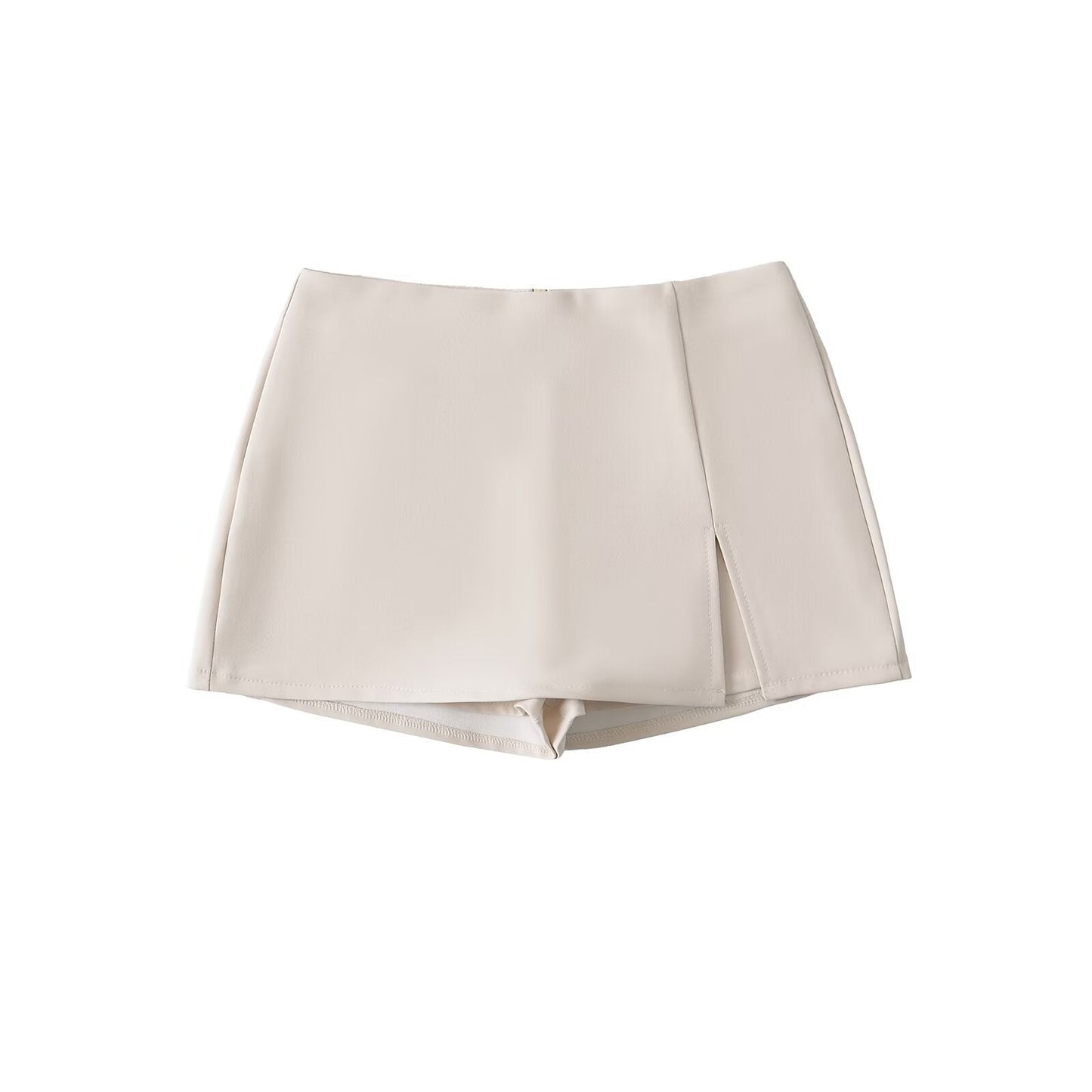 High-waisted Figure-flattering A-line Skirt With A Stylish Slit