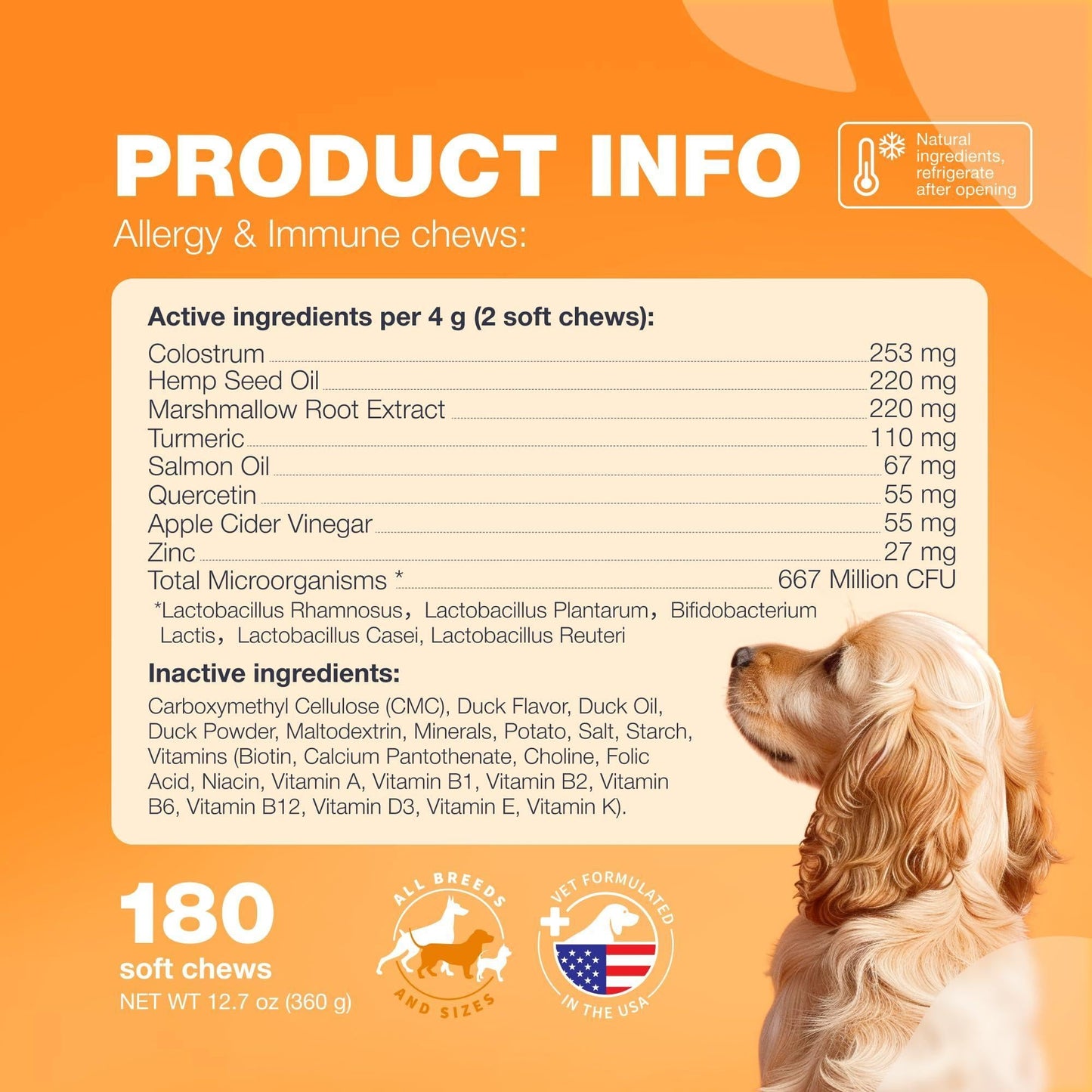 Dog Allergy Relief Chews Itch Relief Anti-Itch