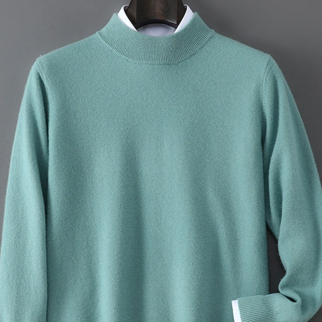 Men's Casual Loose-Fitting Cashmere Base-Layer Sweater