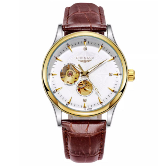Genuine Leather Waterproof Watch With A Fully Automatic Mechanical Movement