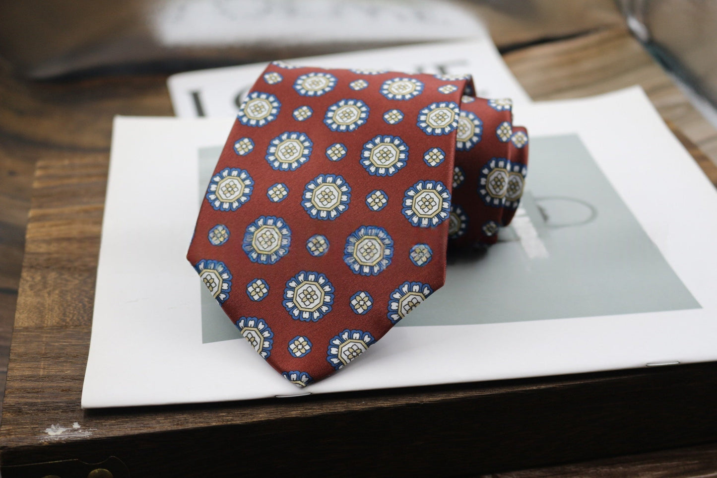 9cm Business Formal Wide-width Tie, Mens Vintage Style
