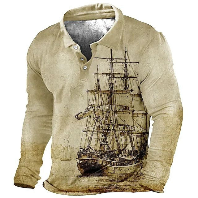 Mens Zip-up Sweatshirt With A Personalized Printed Long Sleeve