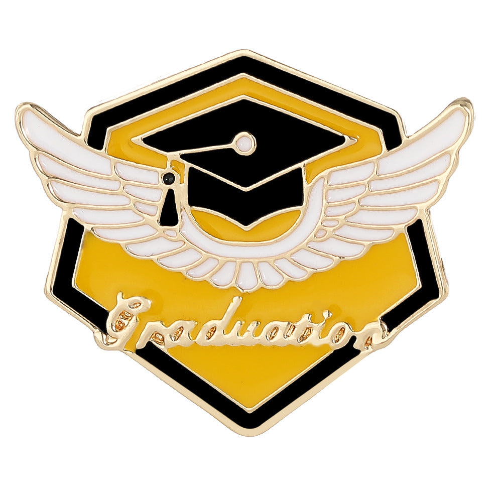New Graduation Season Bachelors Cap Series Brooch Set