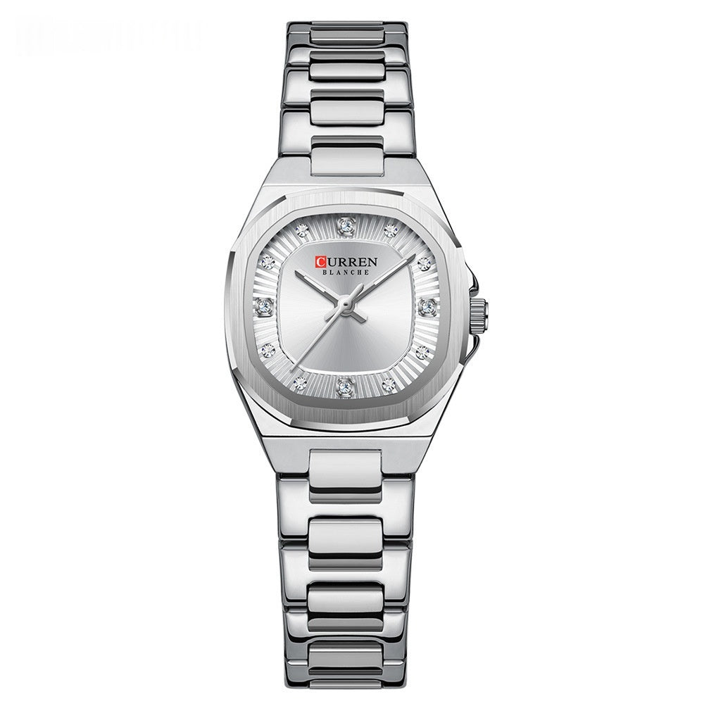 Business-Casual Womens Rhinestone Watch