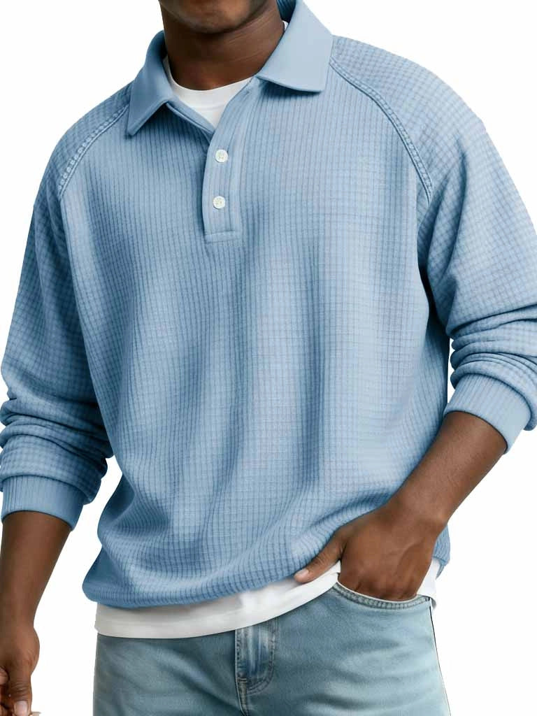 Mens Casual Stylish Long-sleeve Top