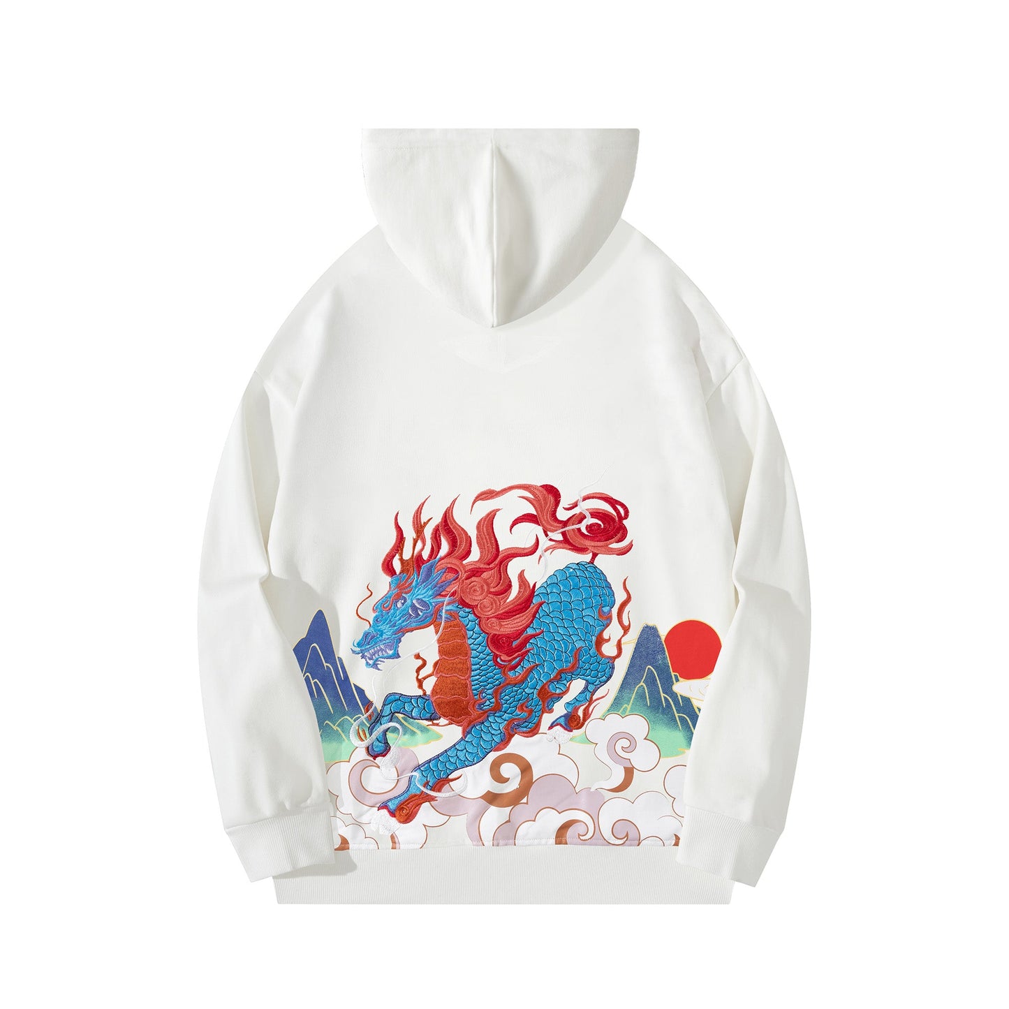 Sweat à capuche brodé Demon Horse KH9240