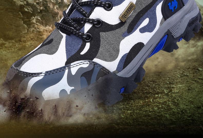 Freizeitsportschuhe für Herren Rutschfeste Mode Damen Camouflage Wasserdichte Paar Wanderschuhe Outdoor Training Herren Wanderschuhe Leichte Low-Top-Schuhe für Outdoor-Camping