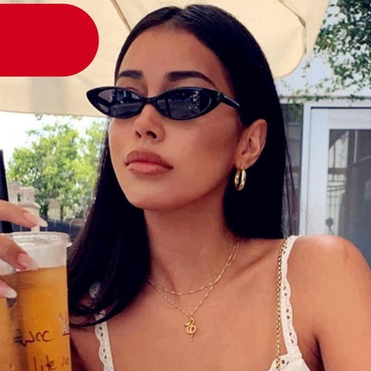 Cat Eye Sunglasses for Women Retro Narrow Pointy Cateye Cat Eye Sunglasses For  Women Vintage Style  Eyewear For Women/Men  oval Sun Glasses For Female