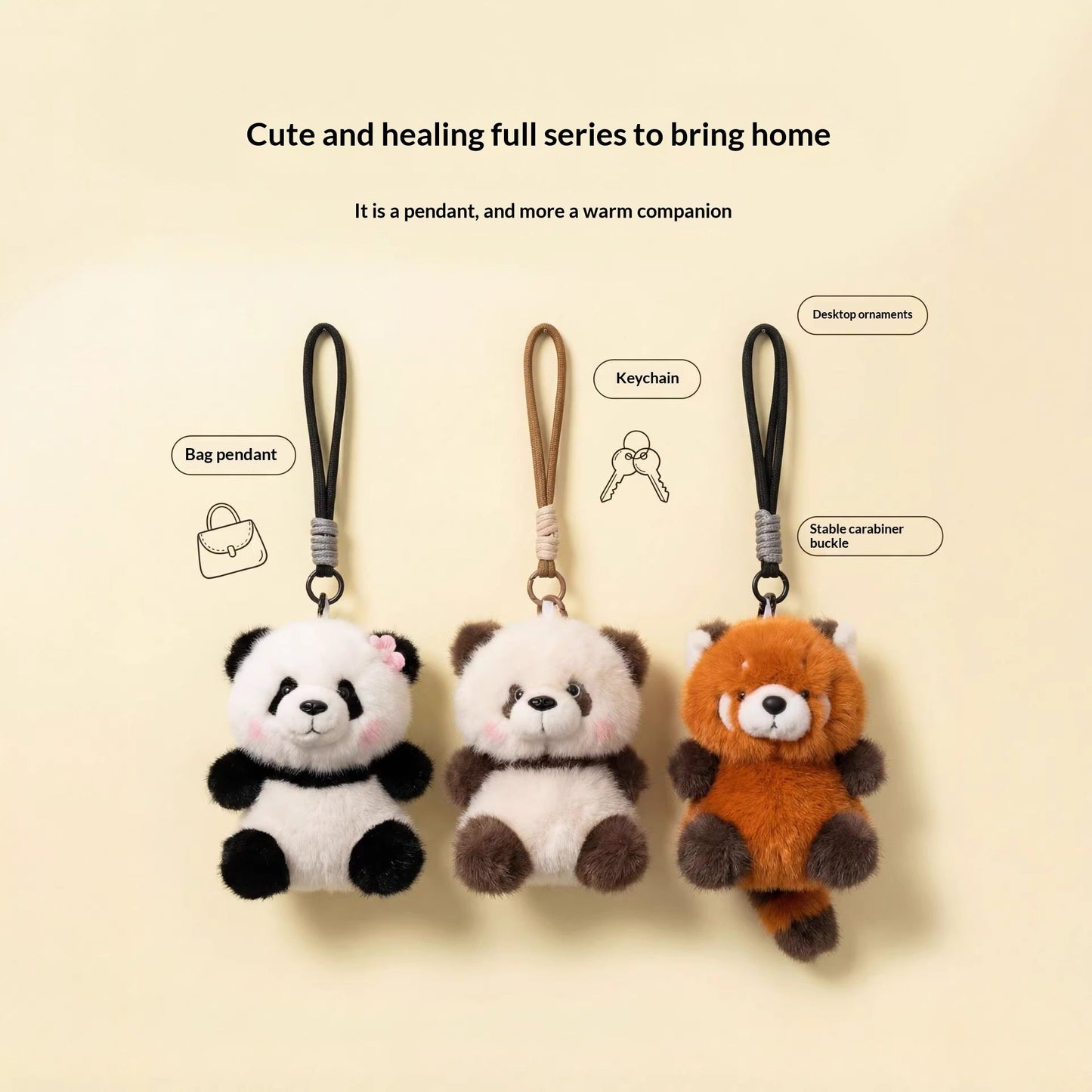 Plush Toy Pendant Panda
