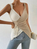 Women's V-neck Sleeveless Top