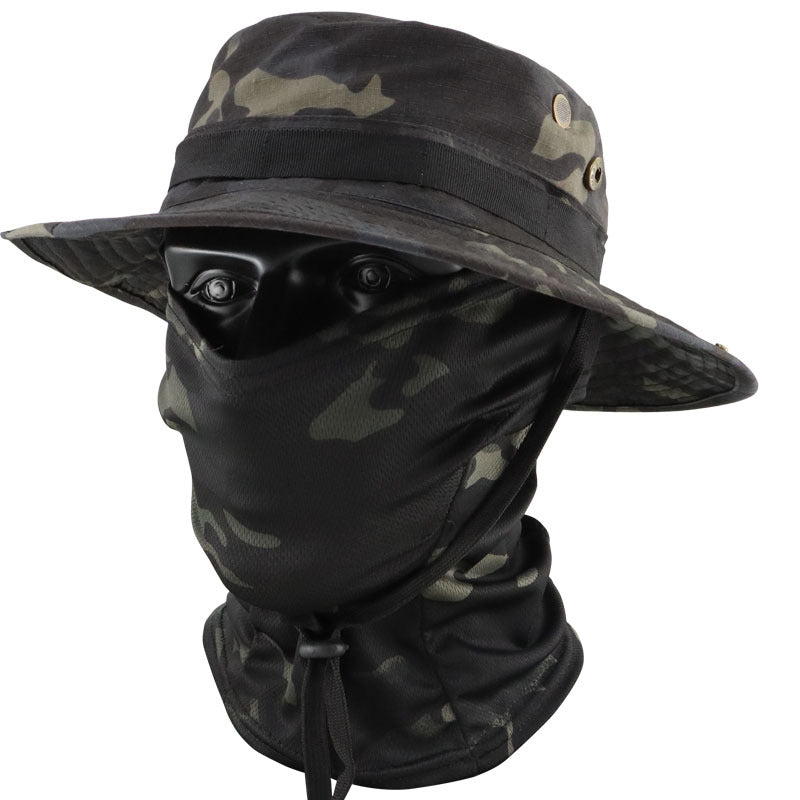 Multi-functional Outdoor Sun Protection Breathable Round-brim Fishing Hat