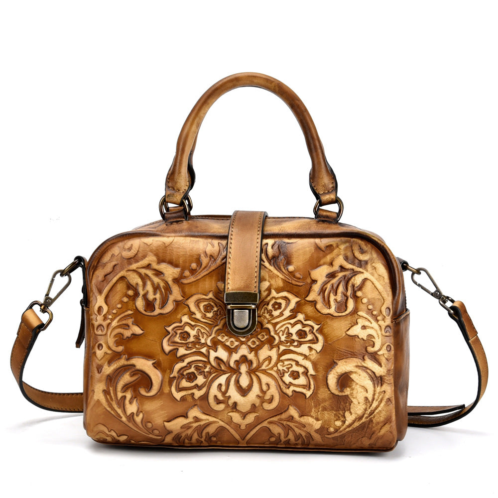 Crossbody Hand-rubbed Top-grain Leather Bag