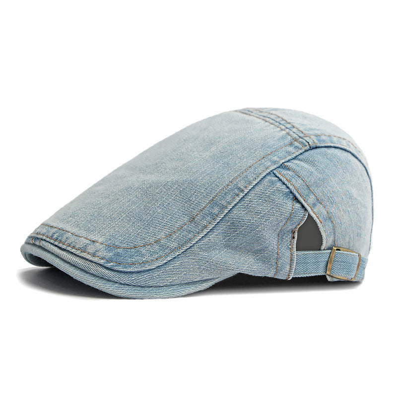 Men's And Women's Universal Solid-color Stitching Design, Washable And Fashionable, Retro Style, Soft Top, Adjustable Beret. Suitable For Daily Casual Commuting And Outings.