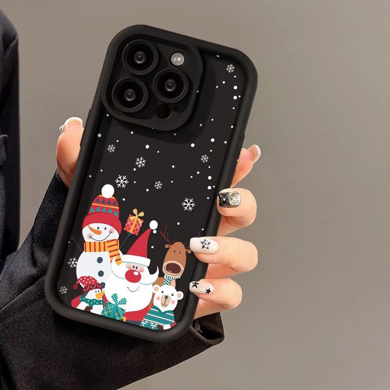 Santa Claus Christmas Phone Case Shockproof Silicone Cover