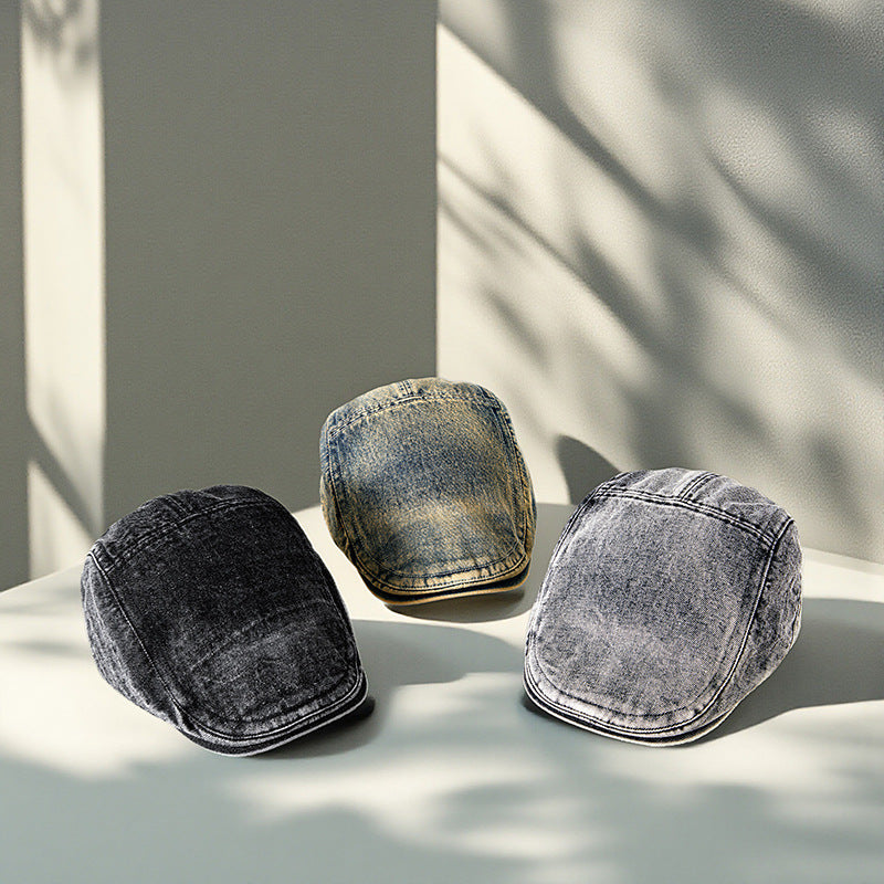 Spring Style Men's Denim Advance Hats South Korea Trend