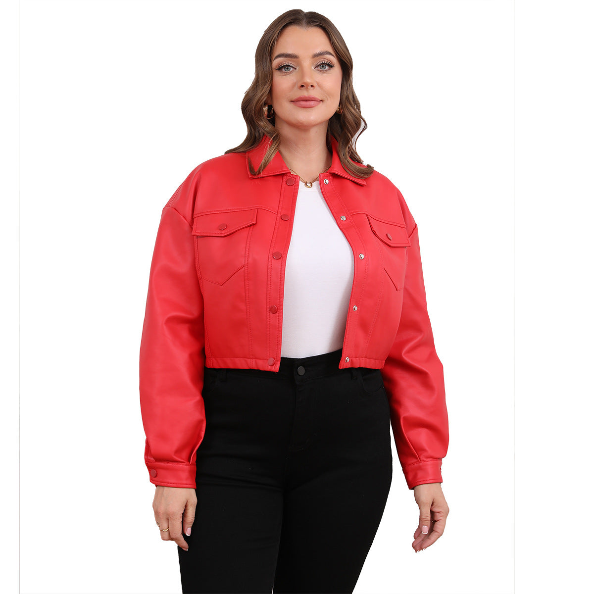 Women's Long-sleeved Single-breasted Short Jacket European And American