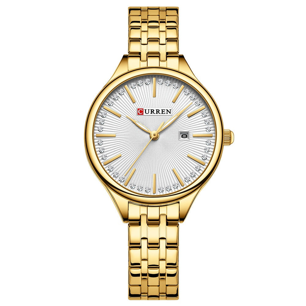 Womens Waterproof Simple Bar-Clasp Watch