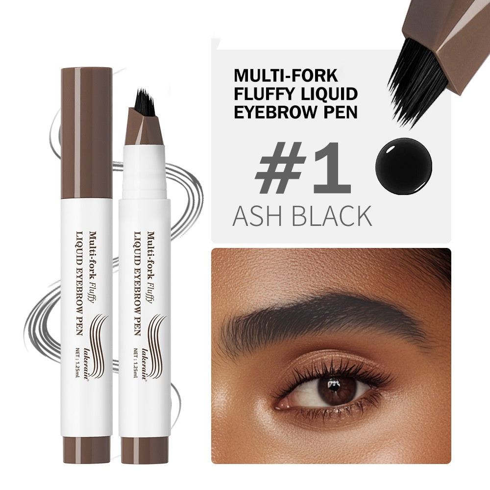 Multi-fork Plush Water Eyebrow Pencil Waterproof And Durable