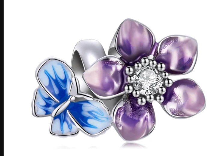 White Gold-Plated Beaded Bracelet