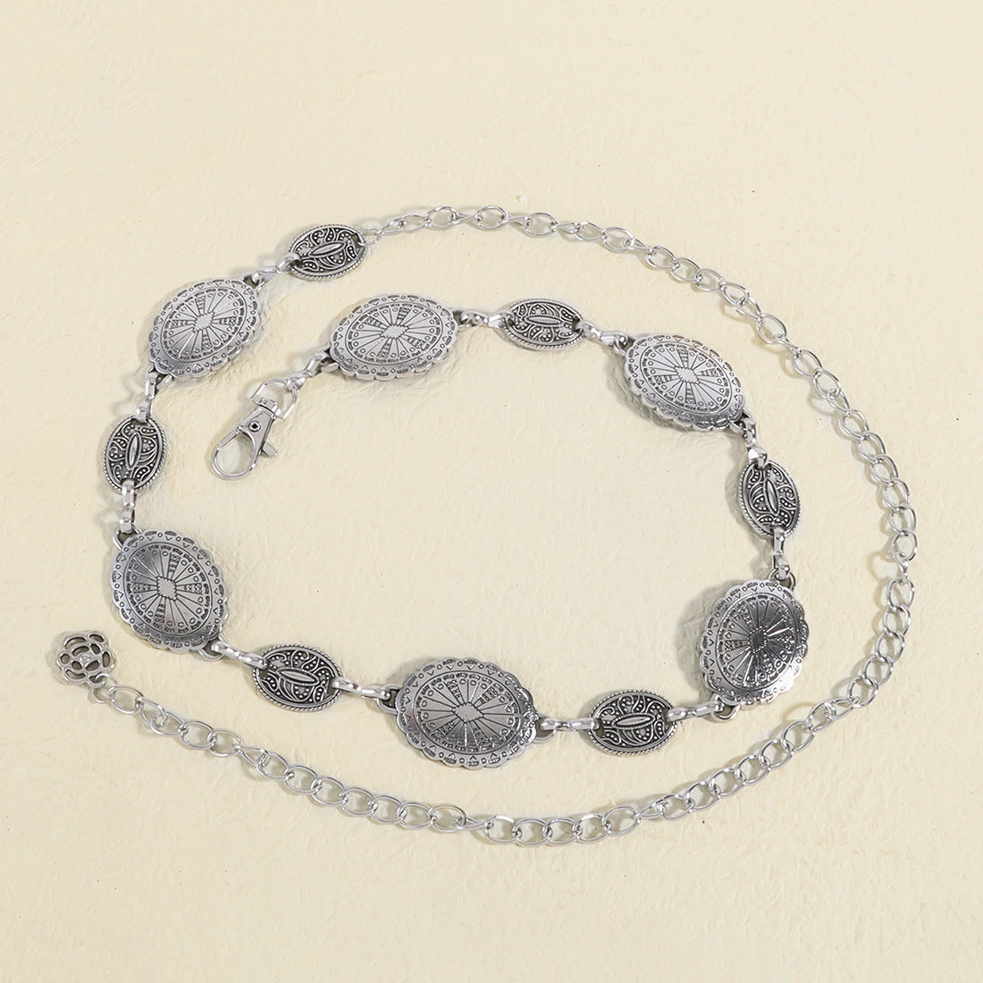 European And American High Sense Fashion Metal Waist Chain