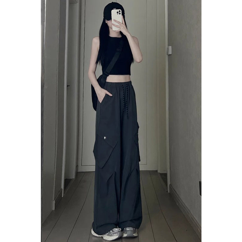 Wide-leg Workwear Casual Pants For Women