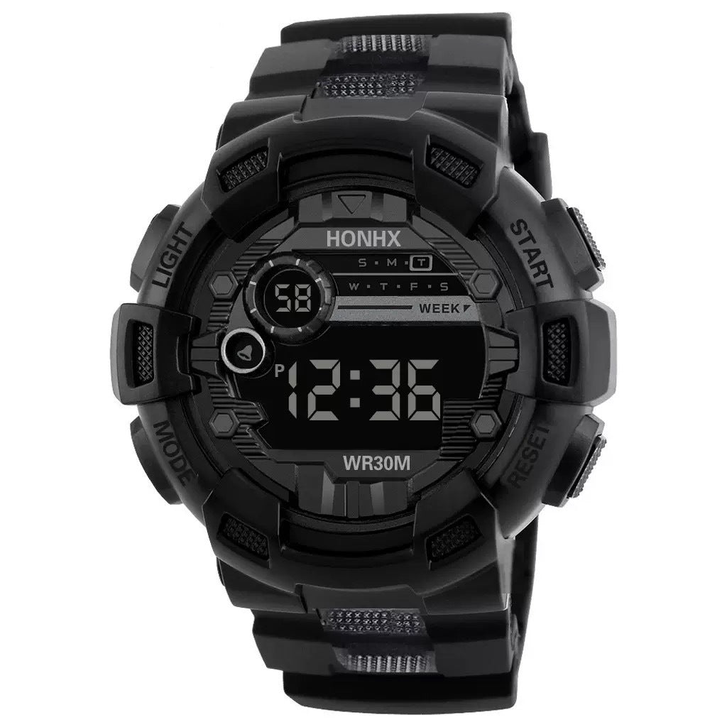 Mens Multi-Function, Water-Resistant Luminous Sports Electronic Watch