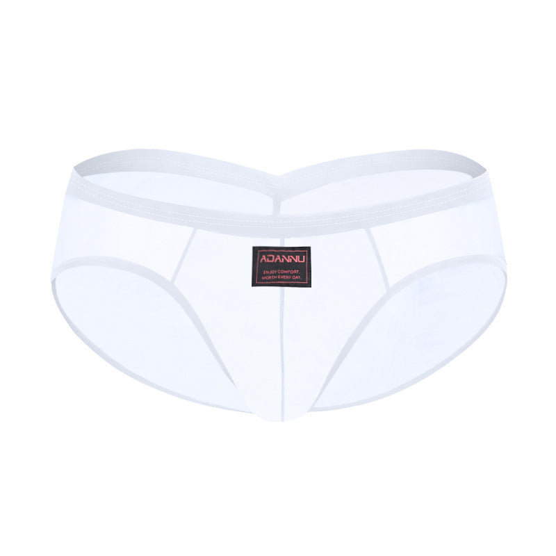 V-shaped Pleated Sexy Hip-lifting Briefs Ultra-thin U Contour Pouch