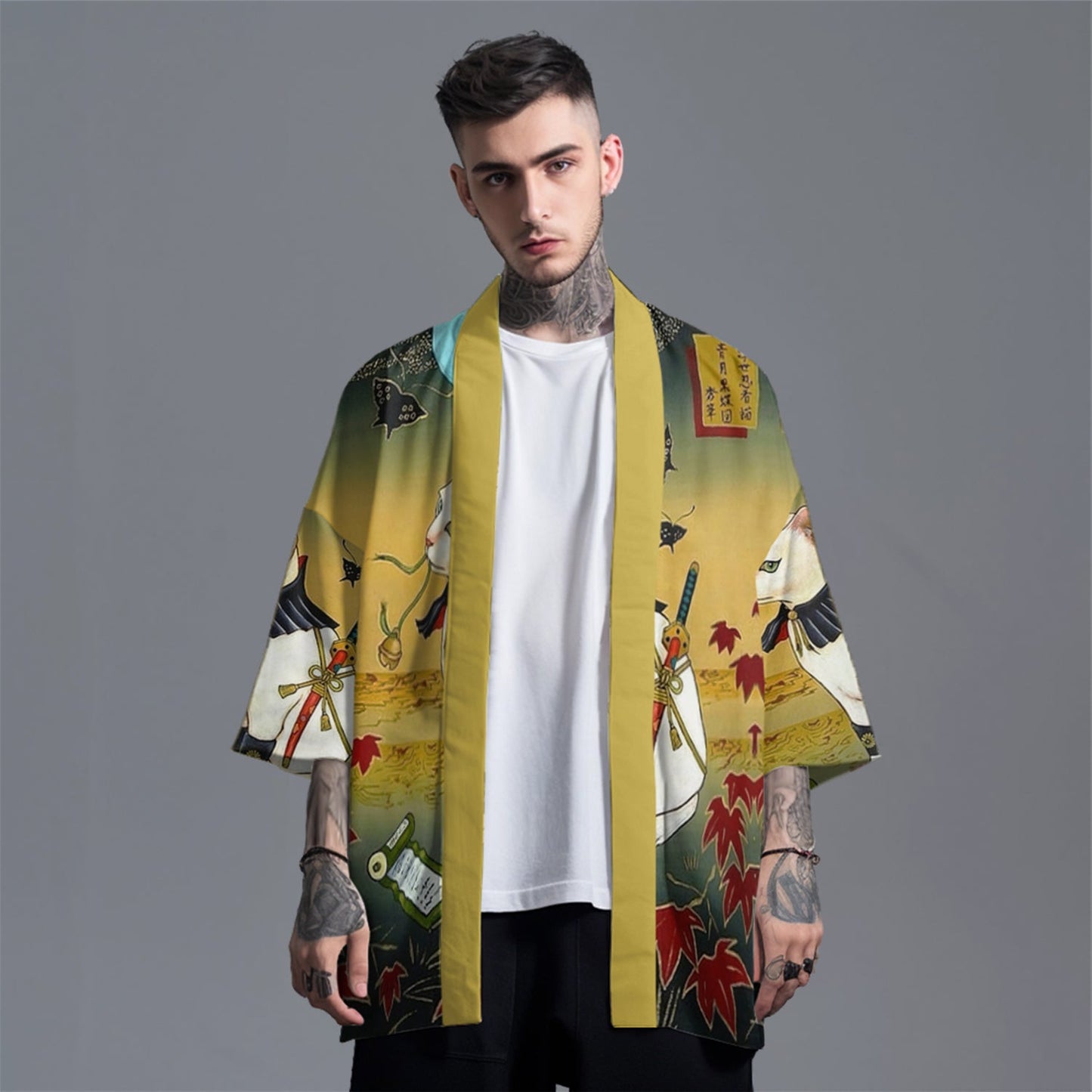 K01 Ninja Katze Kimono