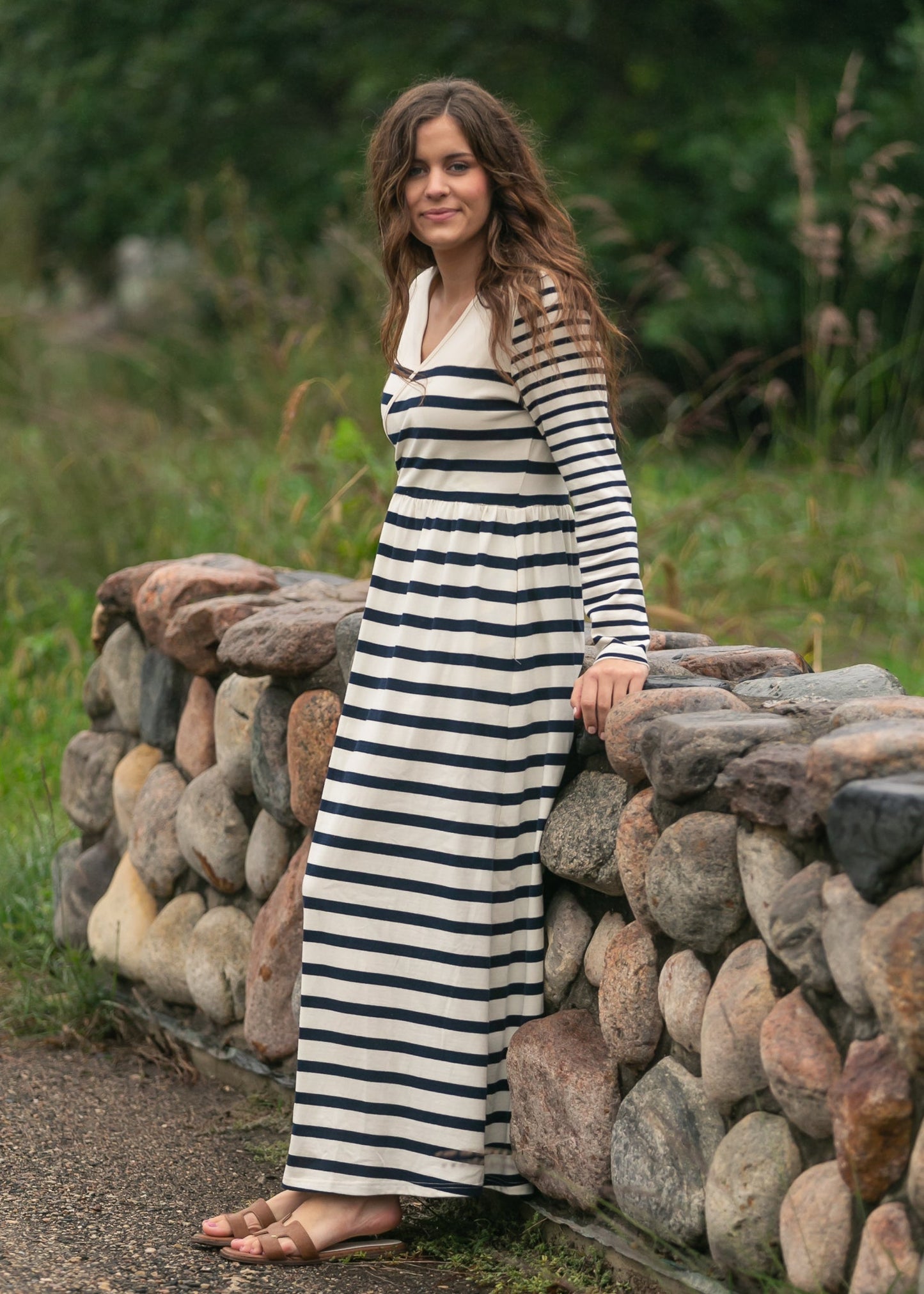 Celeste Striped Knit Maxi Dress - FINAL SALE