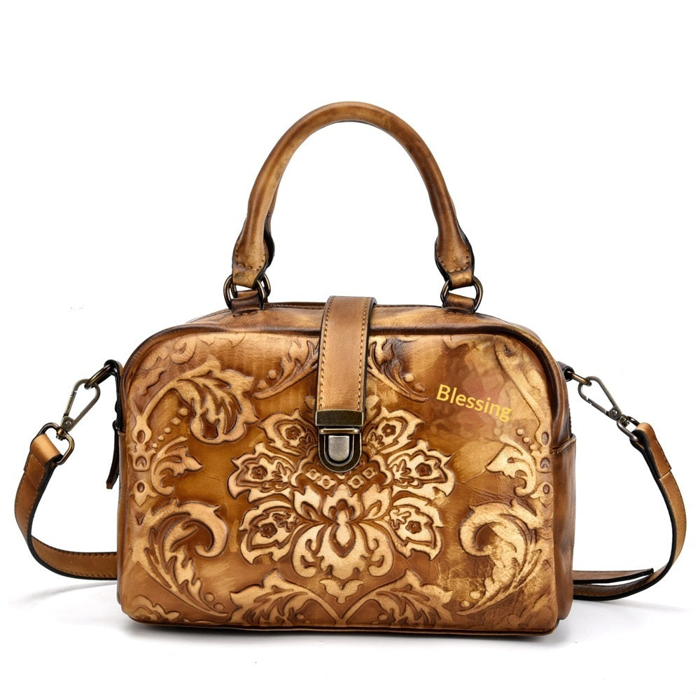 Crossbody Hand-rubbed Top-grain Leather Bag
