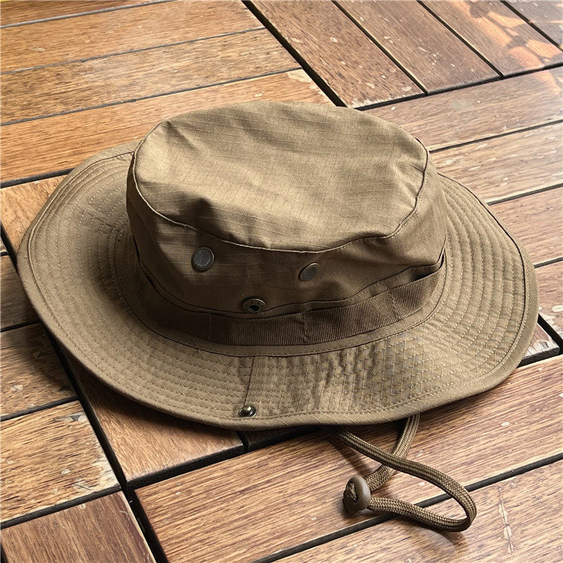 Granite Camouflage Boonie Hat With A Rounded Brim Tactical Design