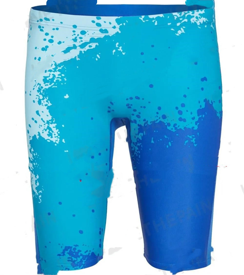 Men's Swimming Trunks Professional Waterproof Quick-drying Long Sports