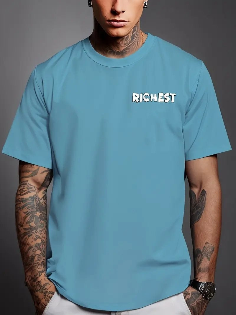 Exercise Casual Men's Clothes Cartoon Anime Round Neck T-shirt