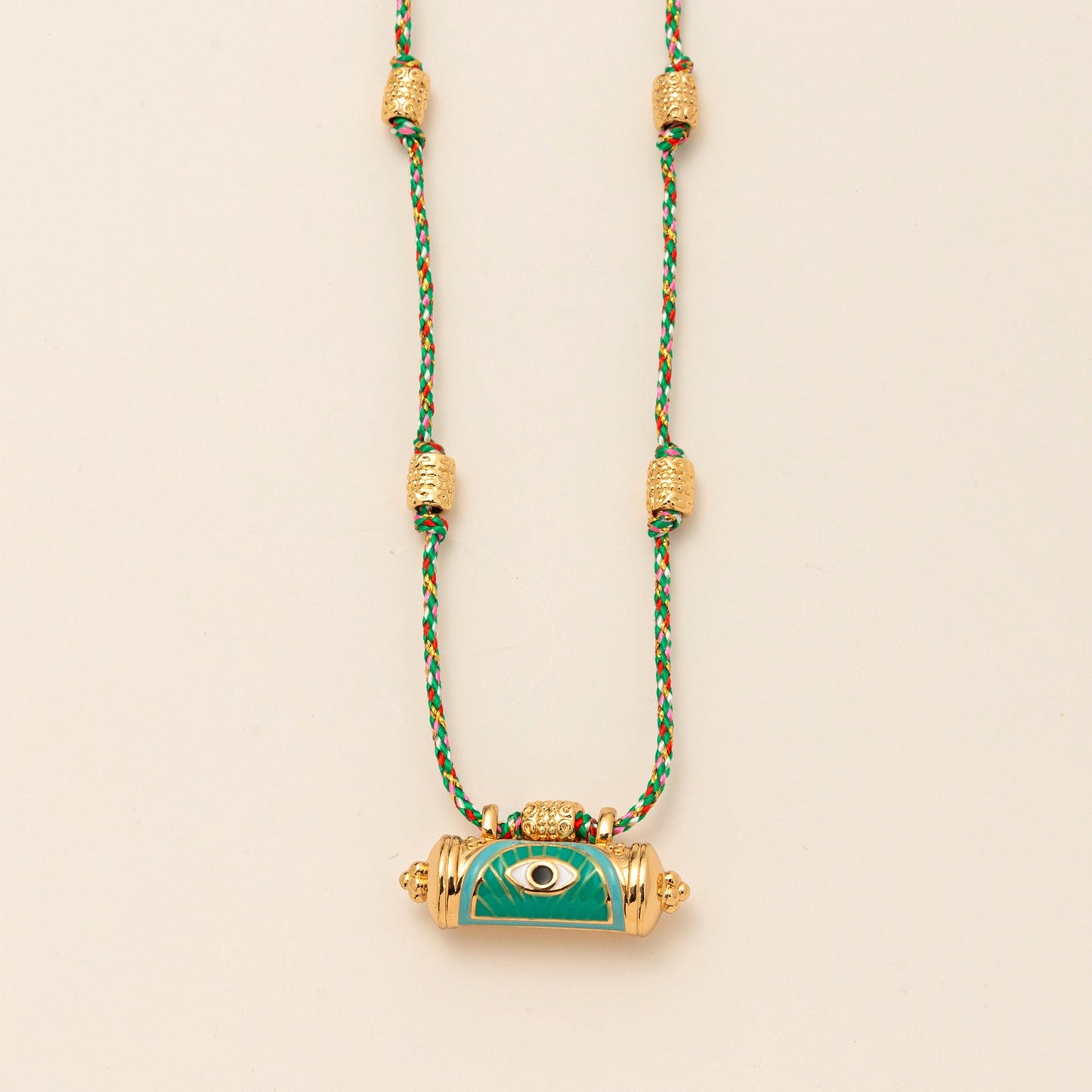 Evil Eye Kaleidoscope Necklace Clavicle Chain