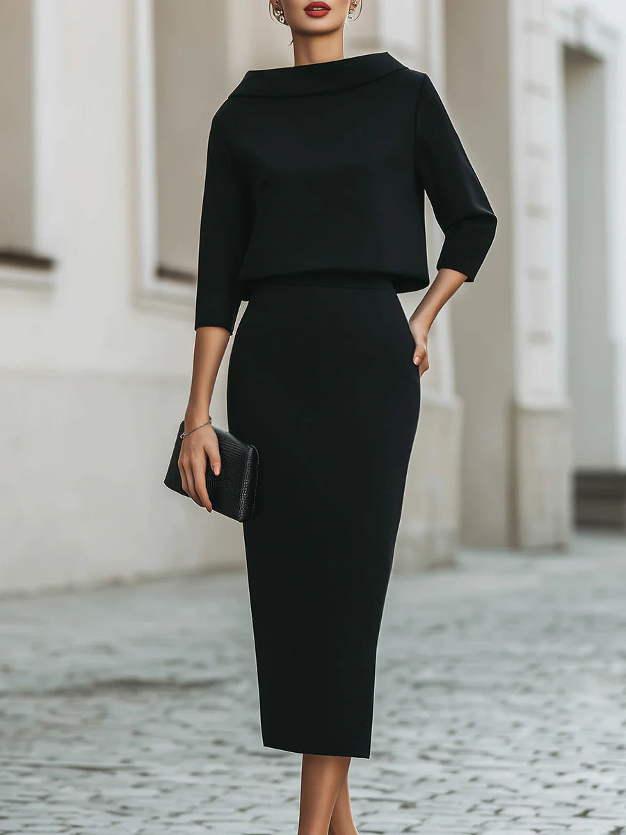 Women's Bodycon Skirt & Top Two-Piece Set — Urban Commute Fashion