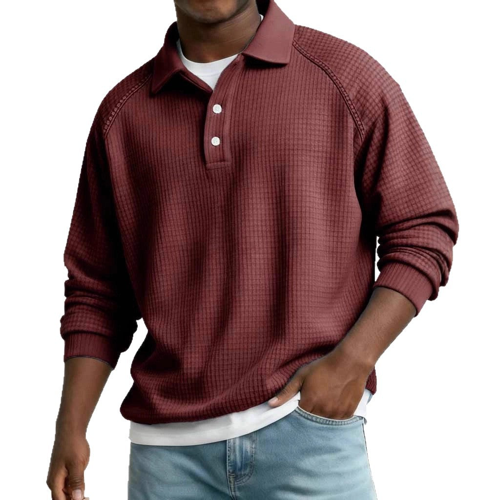 Mens Casual Stylish Long-sleeve Top