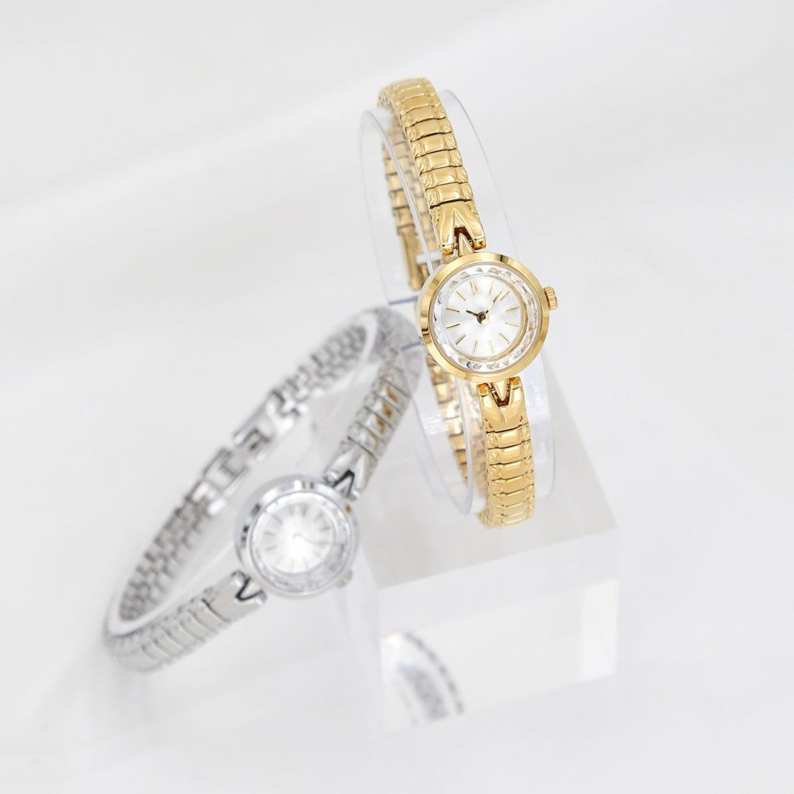 Womens Kaleidoscope Dial Vintage-style Quartz Gold Watch