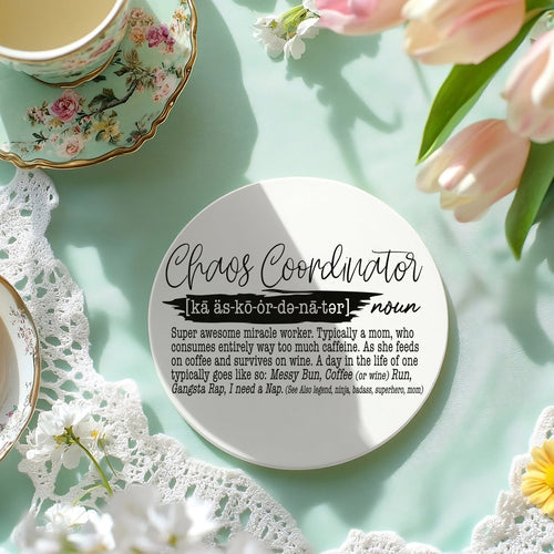 Adulting Coaster Geschenkset 6er-Pack Lustige Zitat-Untersetzer für Bartheken-Dekoration und Präsentation