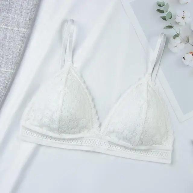 Charming Floral Lace Bra Top For Women Push Up Female Lingerie breathable Bralette Removable Pad Thin Fashion New Wireless Bras