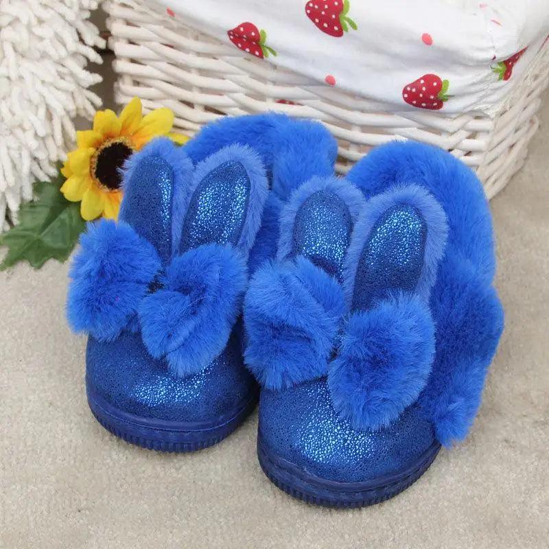 Children's cotton slipper bag heel warm and non slip baby home shoes men's and women's cotton shoes