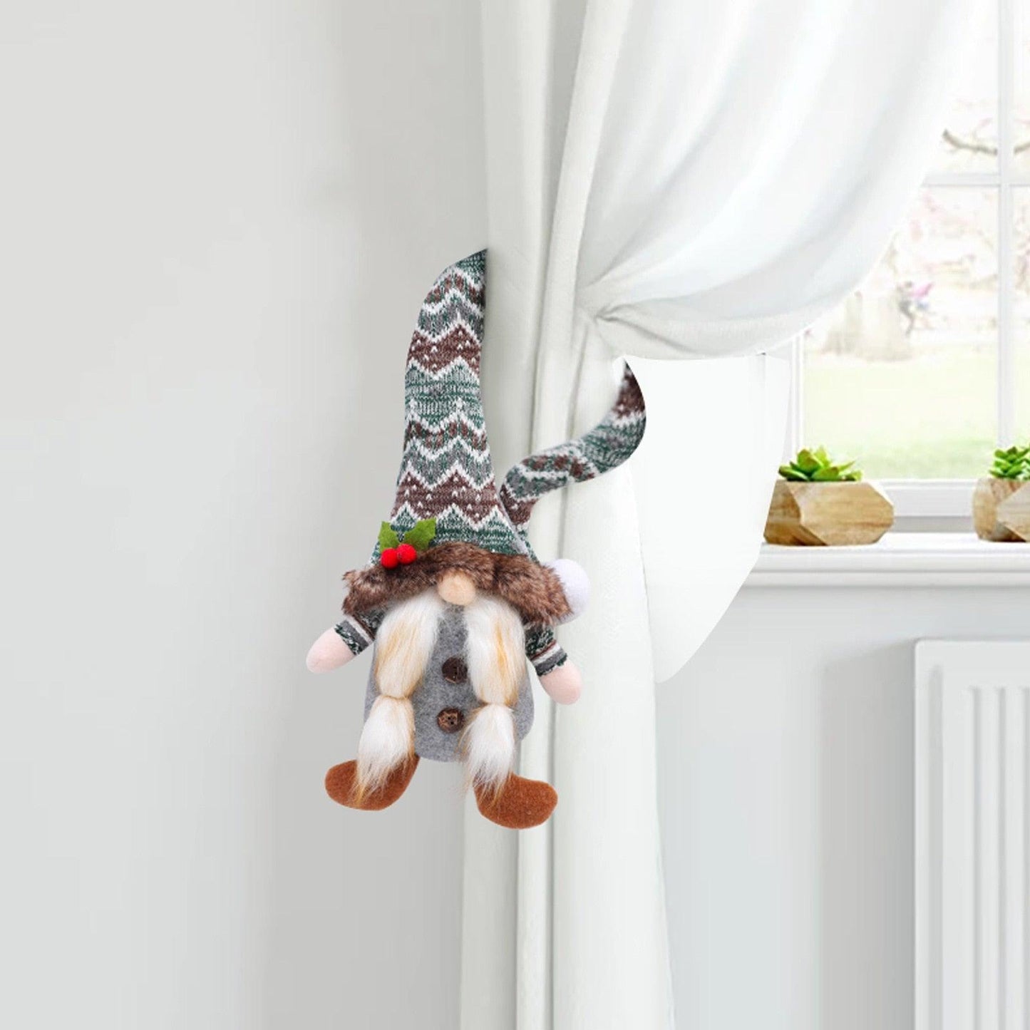 Christmas Decoration Faceless Doll Doll Curtain Buckle Christmas Home Curtain Buckle Decoration Props Christmas Decorations Christmas  Ornaments Thanks Giving Day Gifts 37x16x6
