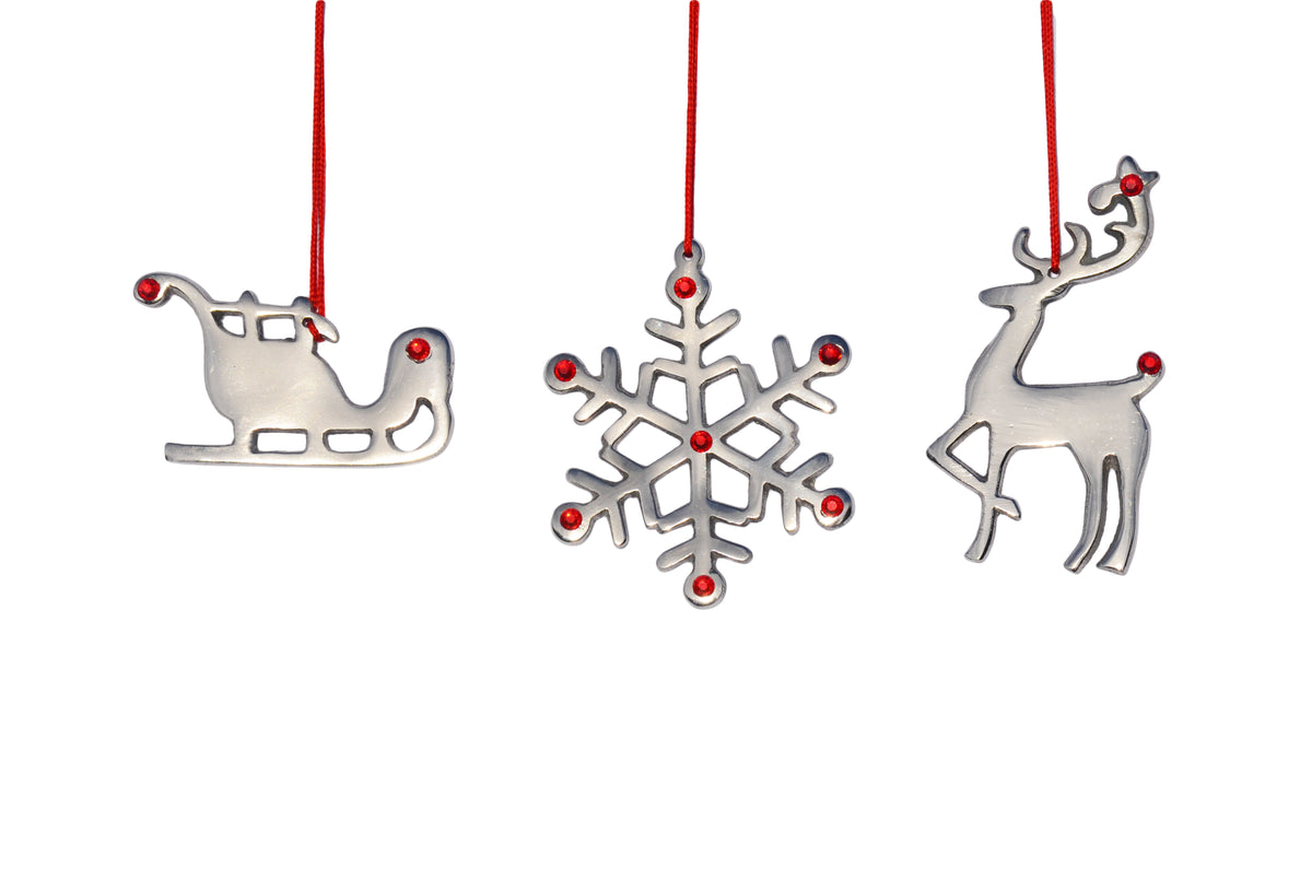 Vibhsa Snowflake Christmas Tree Ornament Decorations Set of 8