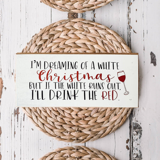 Pancarte de Noël blanche amusante en bois pour cheminée ou table, décoration de vacances 10 x 4 x 1, cadeau fait main