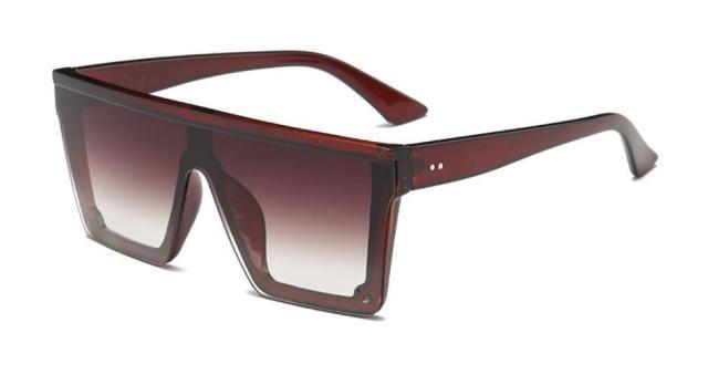 Classic Male Big Black Sunglasses For Men & Women New Fashionable Design New Mirror Pink Square  Oversize Square Sunglasses for Women Men